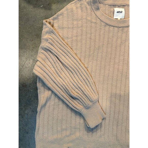 Aerie Oversized Ribbed Crewneck Pullover Sweater Size L - Picture 2 of 5